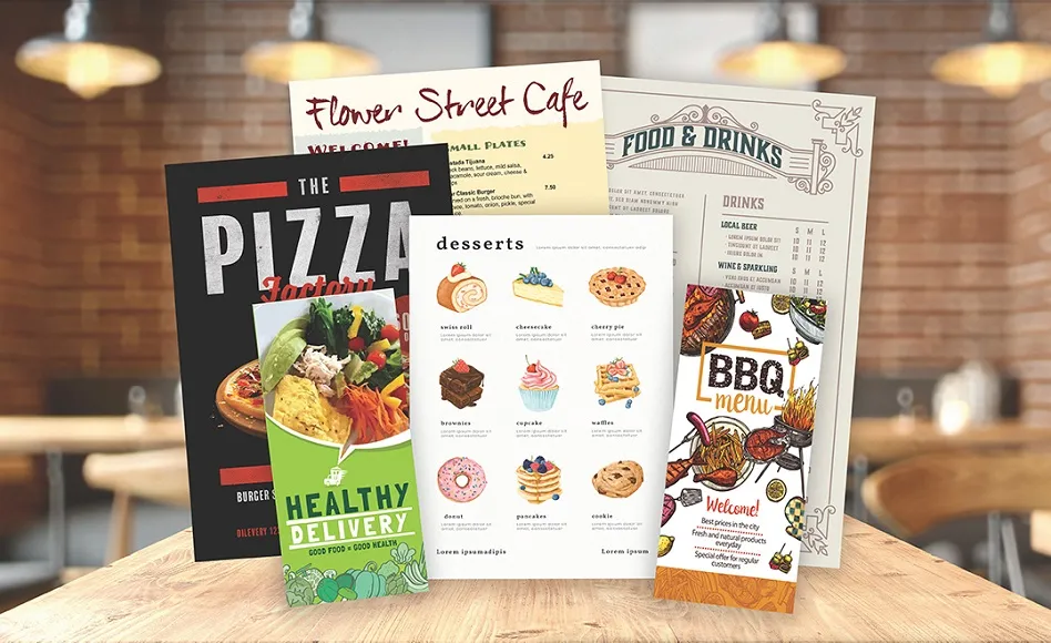 Menu printing Watford